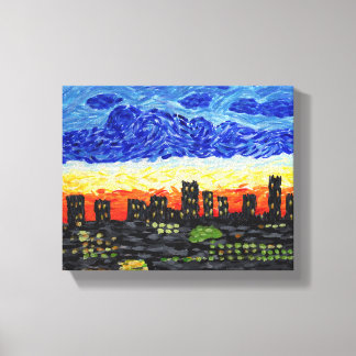 Denver,Co skyline Canvas Print