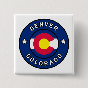 Denver Colorado 15 Cm Square Badge