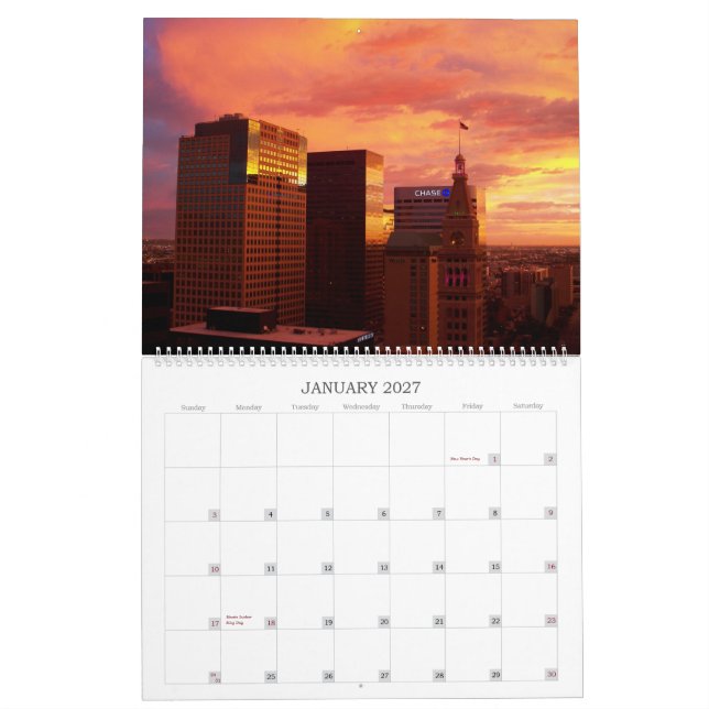 Denver, Colorado 2014 Wall Calendar (Jan 2027)