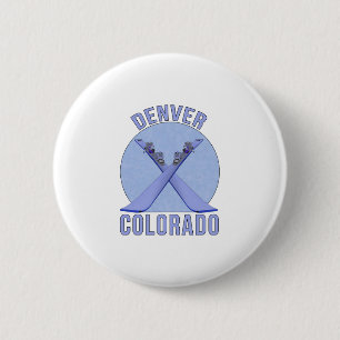 Denver, Colorado 6 Cm Round Badge
