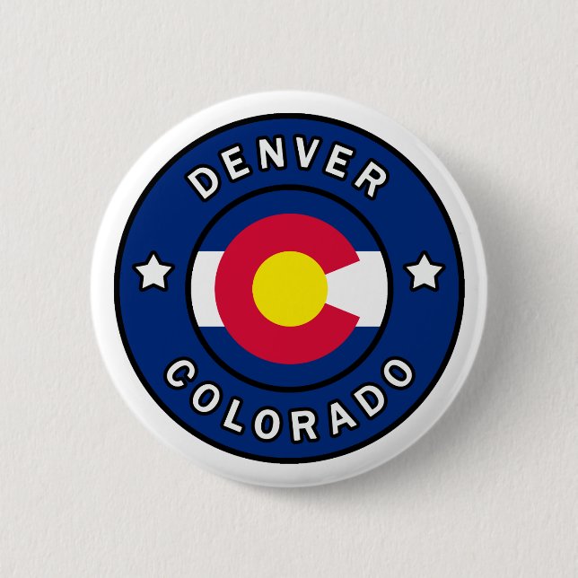 Denver Colorado 6 Cm Round Badge (Front)