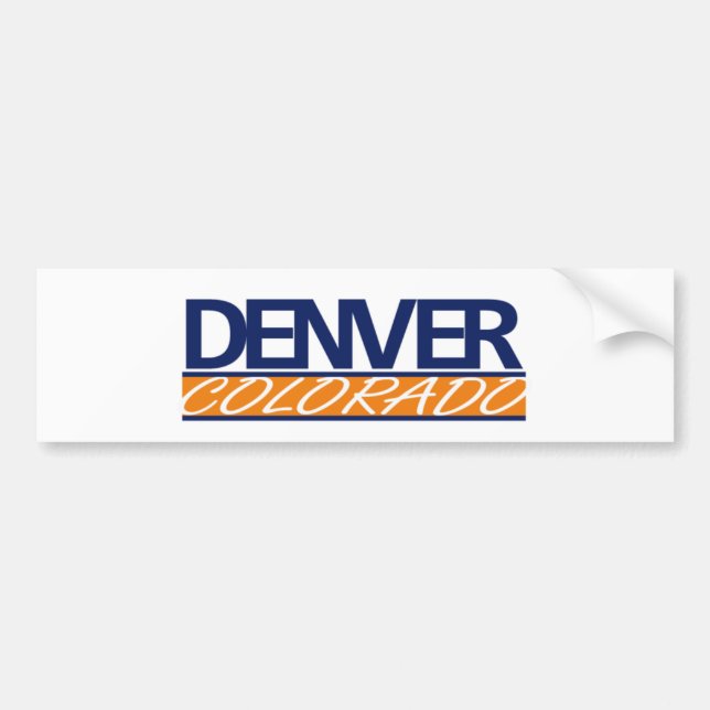 Denver Colorado Bumper Sticker (Front)