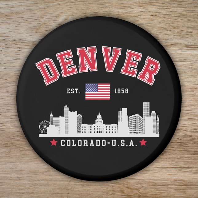 Denver Colorado Cityscape Design Magnet (Creator Uploaded)