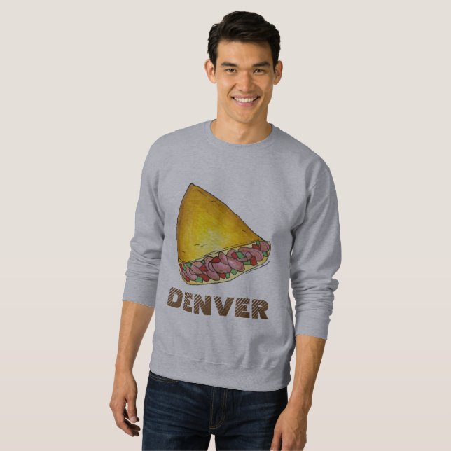 Denver Colorado Egg Omelette Omelette Sweatshirt (Front Full)