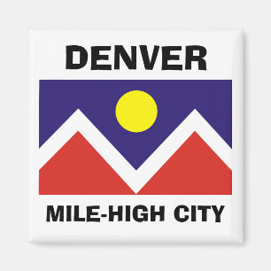 Denver, Colorado Flag Magnet