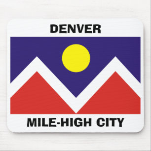Denver, Colorado Flag Mouse Pad