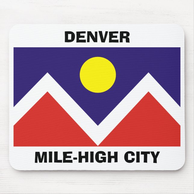 Denver, Colorado Flag Mouse Pad (Front)