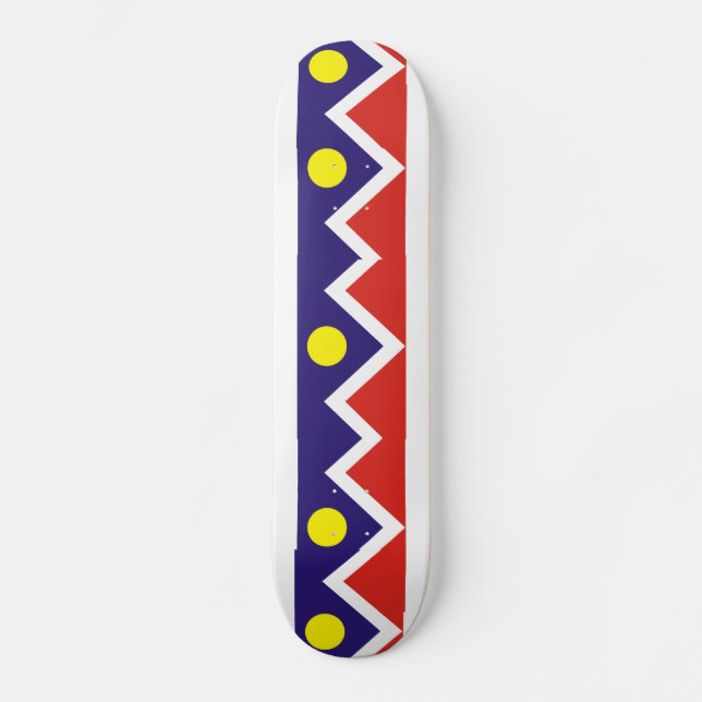 Denver, Colorado Flag Skateboard (Front)