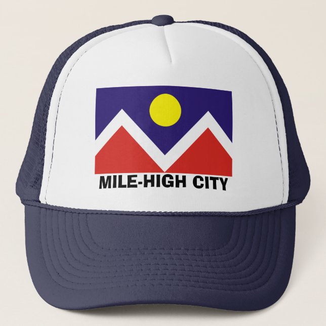 Denver, Colorado Flag Trucker Hat (Front)