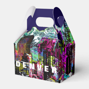 Denver, Colorado in graffiti Favour Box