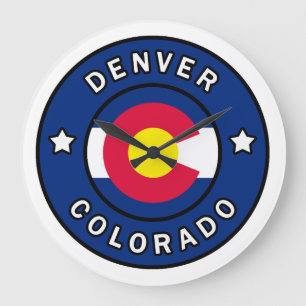 Denver Colorado Large Clock