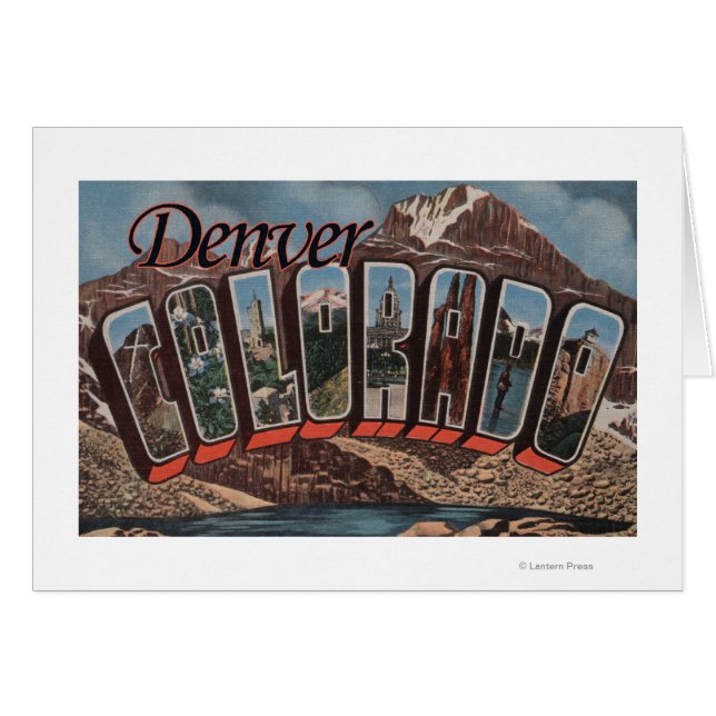 Denver, Colorado - Large Letter Scenes (Front Horizontal)