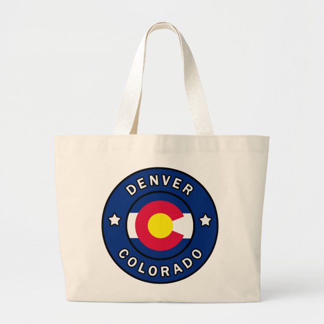 Denver Colorado Large Tote Bag (Front)
