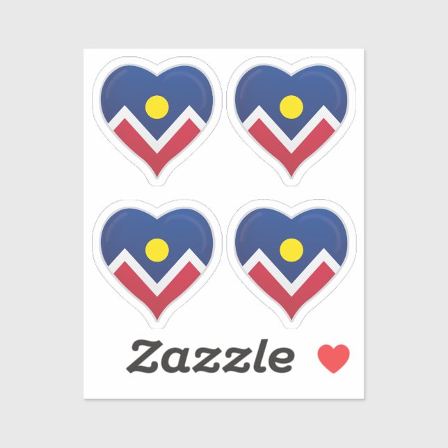 Denver Colorado love flag pride (Sheet)