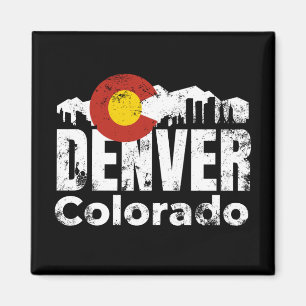 Denver Colorado Mountains Magnet