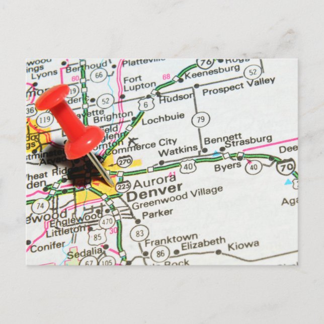 Denver, Colorado Postcard (Front)