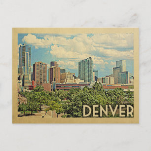Denver Colorado Postcard Vintage Travel