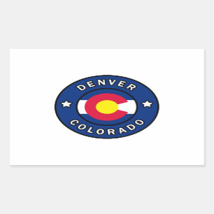 Denver Colorado Rectangular Sticker