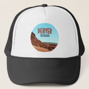 Denver Colorado Red Rocks Vintage Trucker Hat