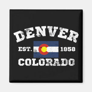 Denver Colorado Retro Vintage Magnet