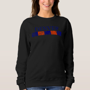 Denver Colorado Retro Vintage Weathered Throwback Sweatshirt