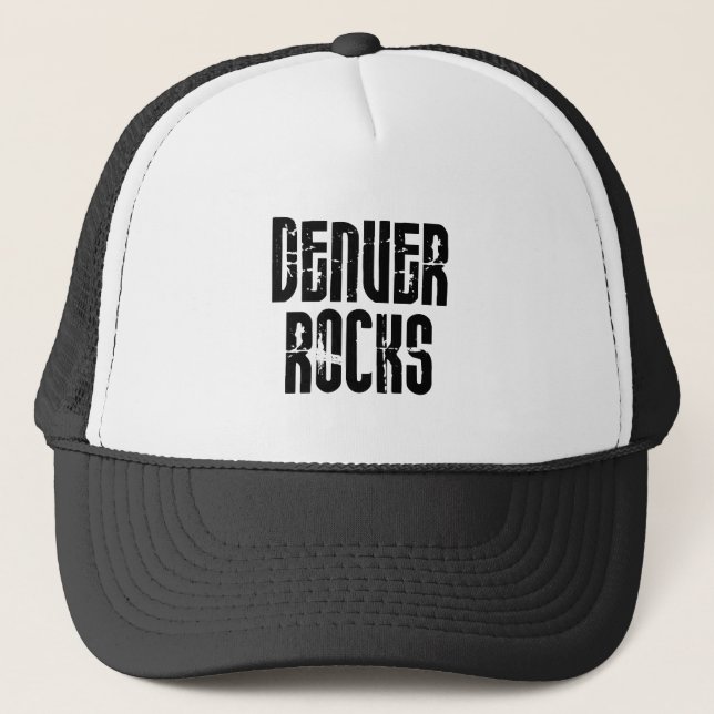 Denver Colorado Rocks Trucker Hat (Front)