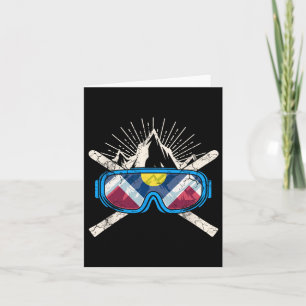 Denver Colorado Ski Skiing Men Women Kids Youth Bo Card