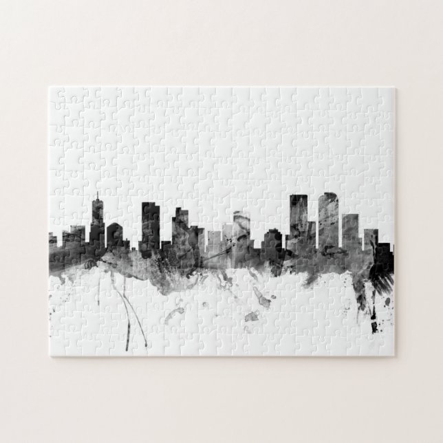 Denver Colorado Skyline Jigsaw Puzzle (Horizontal)