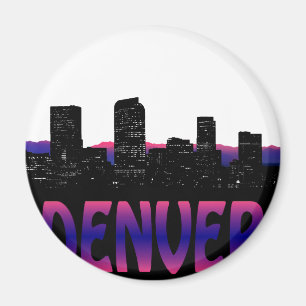 Denver Colorado Skyline Magnet