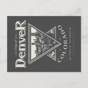 DENVER COLORADO SKYLINE  POSTCARD