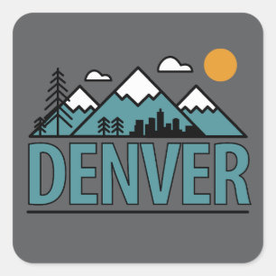 Denver Colorado Square Sticker