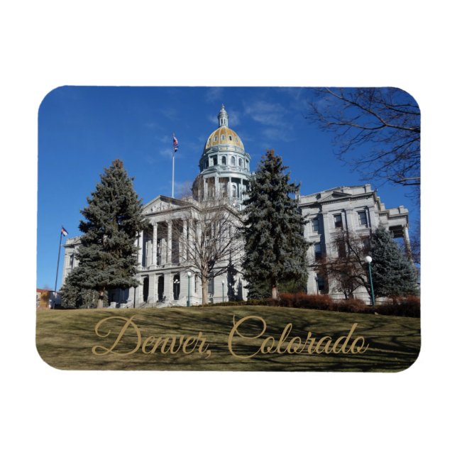 Denver, Colorado, State Capitol Building Magnet (Horizontal)