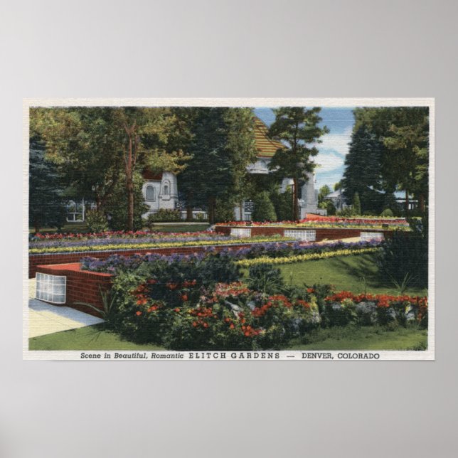 Denver, Colorado - View of Elitch Poster (Front)