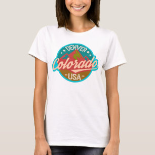 Denver Colorado vintage badge travel T-Shirt