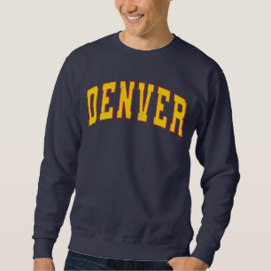 Denver Colorado Vintage College Style Sweatshirt