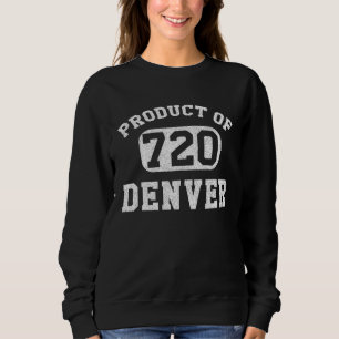 Denver Colorado Vintage Retro Area Code  1 Sweatshirt