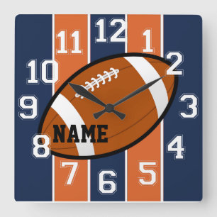 Denver Colours Football Wall Clock
