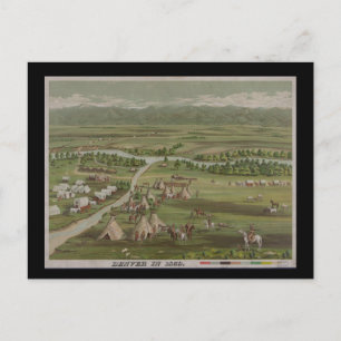 Denver in 1859 postcard