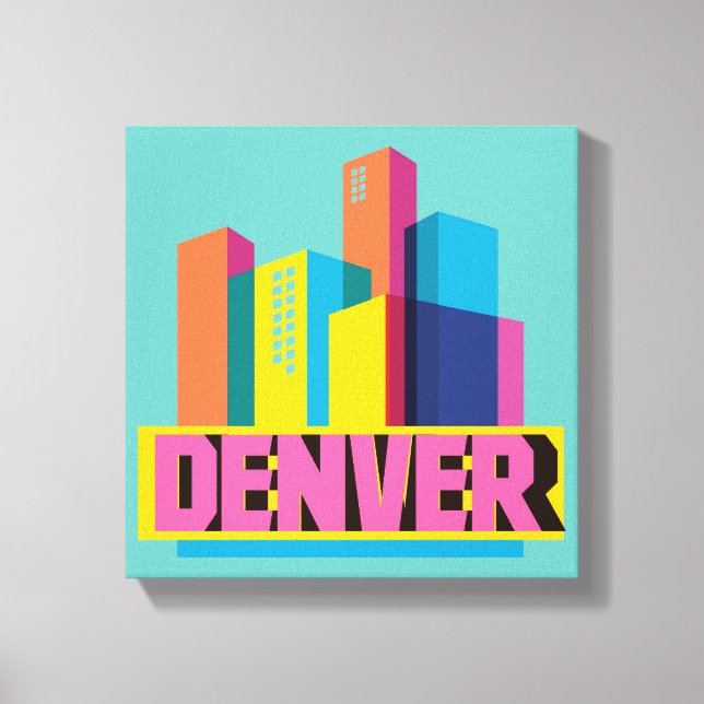 Denver In Design Canvas Print (Front)