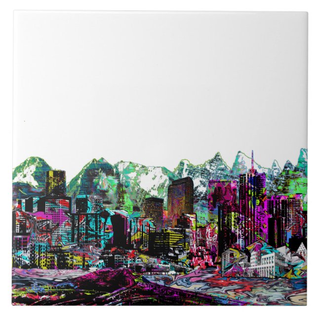 Denver in graffiti tile (Front)