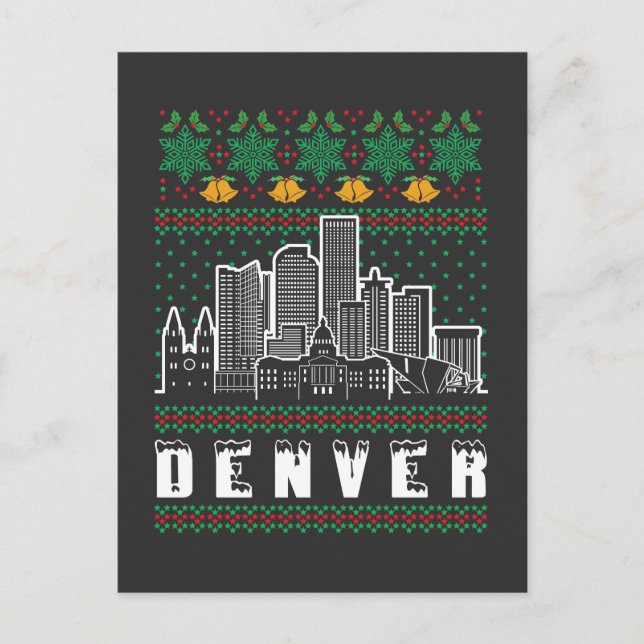 Denver Nevada Ugly Christmas Postcard (Front)