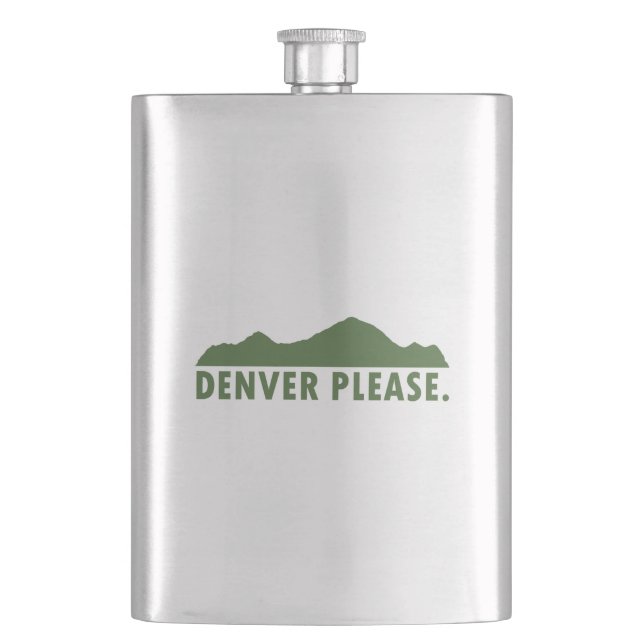 Denver Please Hip Flask (Front)