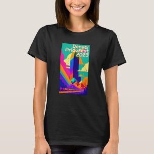 Denver PrideFest 2023 LGBTQ Gay Pride Mile High Di T-Shirt