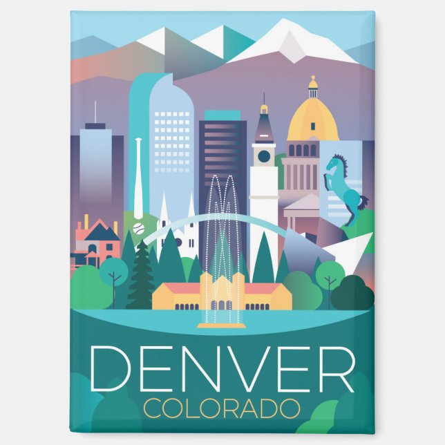 Denver Refrigerator Magnet (Front)