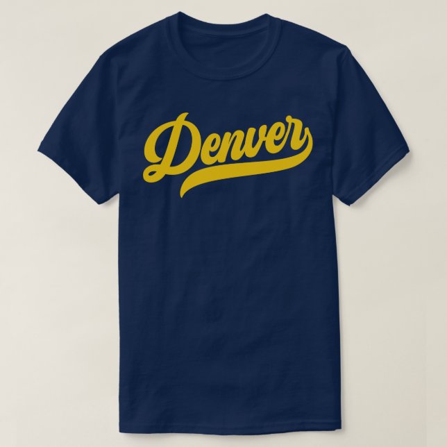 Denver Retro Denver Nuggets T-Shirt (Design Front)