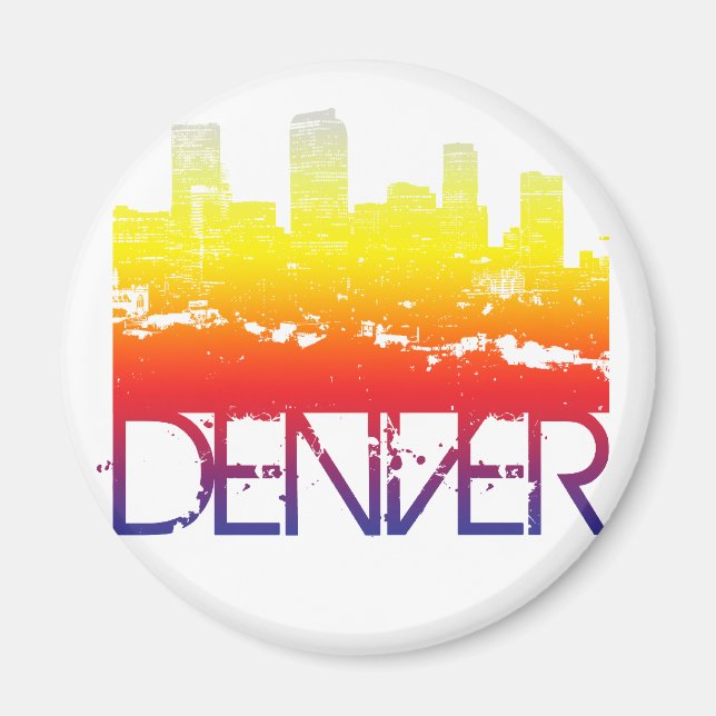Denver Skyline Magnet (Front)