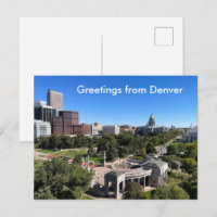 Denver Skyline View Capitol Building Personalize