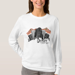 Denver Skyline womens hoodie T-Shirt