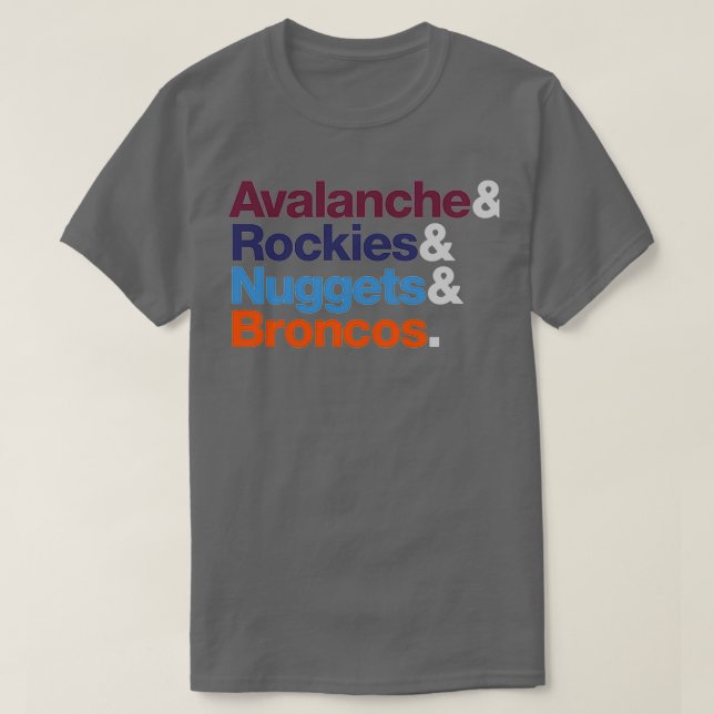 Denver Sports Teams T-Shirt (Design Front)