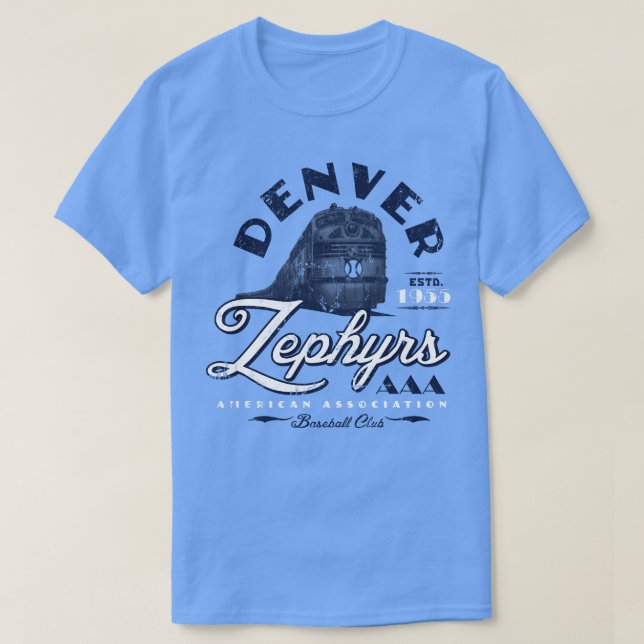 Denver Zephyrs T-Shirt (Design Front)
